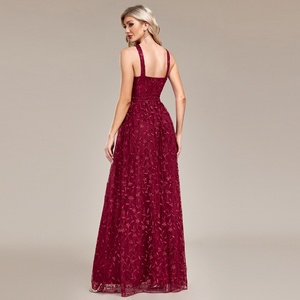 Vestidos de Dama de Honor Modernos para Boda, Brillantes, sin Espalda, sin Mangas, con Cuello Halter, Corte en A, Vestidos de Fiesta para Mujer, Vestidos de Noche - Product Image 3