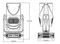Projecteur de scène motorisé Zoom RGBW COB LED 600W 800W avec profil CTO DMX512, lumière blanche froide, CRI 95 élevé, pour théâtre et boîte de nuit