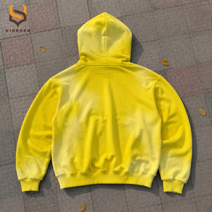 เสื้อฮู้ดซิปหน้าเต็มตัว ปักโลโก้ตามสั่ง ผ้าฝ้ายเฟรนช์เทอร์รี่ 100% ทรงโอเวอร์ไซส์ ล้างสีแบบแอซิดวอช สำหรับผู้ชาย - Product Image 2