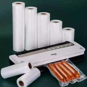 Sellado de bolsas selladoras al vacío texturizadas en rollos, bolsa de embalaje, bolsa enrollable en relieve para envasado de alimentos, bolsas de vacío retráctiles de PE en relieve - Product Image 2