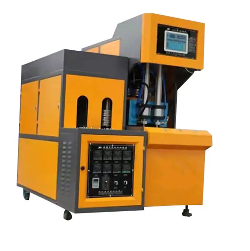 Máquina sopradora de garrafas plásticas pré-formadas para animais de estimação, manual semiautomática 800-1100 pçs/h