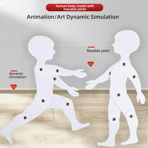 Modelo de <span class=keywords><strong>Cuerpo</strong></span> <span class=keywords><strong>Humano</strong></span> con Articulaciones Móviles, Plantilla de Dibujo, Figura Articulada para Arte, Animación y Dibujo - Product Image 2