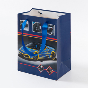 Dynamic Young Men's Gathering <strong>Toy</strong> Packaging-Red Racing Supercar Themed Gift <strong>Bags</strong> <strong>for</strong> Speed Themed <strong>Parties</strong> Brown Kraft Paper - Product Image 3