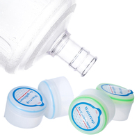 Precio Directo de Fábrica, Tapa de 5 Galones con Plástico Azul y Blanco Libre de BPA, 55MM, para Agua Mineral, Etiqueta Personalizada