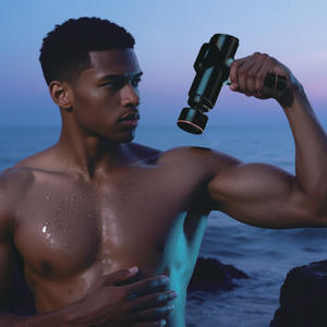 Pistola de masaje facial para relajación muscular, masajeador eléctrico recargable con calor y frío, masaje de percusión de tejido profundo - Product Image 1