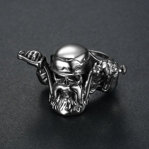 Bijoux <span class=keywords><strong>de</strong></span> motard en acier inoxydable, anneaux <span class=keywords><strong>de</strong></span> visage pour hommes et femmes - Product Image 2