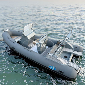 헤디아 18피트 Rhib560 더블 딥 V형 선체 알루미늄 리브 PVC/하이팔론/오르카 고무보트 판매 - Product Image 1