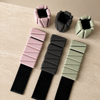 Ensemble d'entraînement en silicone esthétique aux couleurs Morandi, antidérapant, haltères pour les mains, bracelet pour les bras et les jambes, anneau de Pilates pour femmes, fitness