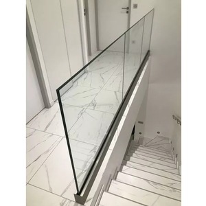 Ringhiera Moderna per Balcone e Terrazza in Acciaio Inox 304/316, Alluminio/Legno/Pietra/<span class=keywords><strong>PVC</strong></span> con Vetro Temperato da 12mm e Profilo a U per Villa - Product Image 5