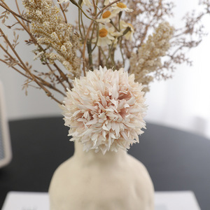 <span class=keywords><strong>Bouquet</strong></span> <span class=keywords><strong>de</strong></span> fleurs séchées modernes haut <span class=keywords><strong>de</strong></span> gamme, design chrysanthème et <span class=keywords><strong>épi</strong></span> <span class=keywords><strong>de</strong></span> <span class=keywords><strong>blé</strong></span>, fleurs artificielles réalistes faites à la main pour la maison et Pâques - Product Image 4