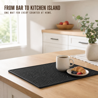 Tapis de bar en caoutchouc personnalisé, antidérapant, imperméable, résistant à la chaleur, tapis à bière, logo personnalisé OEM pour bar, pub, restaurant