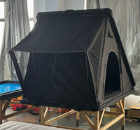 Tente de toit de voiture pour camping en plein air, imperméable, quatre saisons, à ouverture rapide, en forme de A triangulaire, en alliage d'aluminium, avec toit rigide