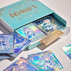 אנימה מותאם אישית פוקר משחק משחק תיבת עיוורים להגדיר כרטיסי אנימה פוקר אנימה פוקר כרטיסי כרטיס ברכה הולוגרפית - Product Image 4