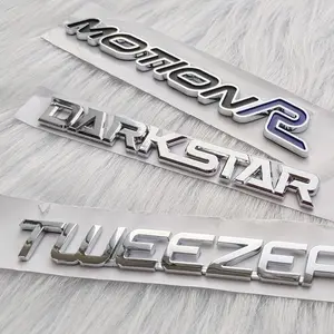 Benutzer definierte Kunststoff Auto Embleme wasserdichte Auto Dekoration Zubehör Auto Design Marke Logo Aufkleber für Motorräder