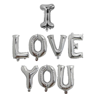 ลูกโป่งฟอยล์รูปตัวอักษร I <span class=keywords><strong>Love</strong></span> You สีโรสโกลด์ ขนาด 16 นิ้ว เป็นมิตรกับสิ่งแวดล้อม เหมาะสำหรับวันแม่ อีสเตอร์ งานแต่งงาน วันวาเลนไทน์ ของตกแต่งงานปาร์ตี้ - Product Image 3
