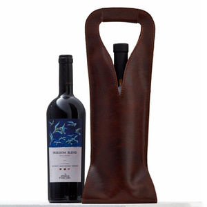PU leather wine tote bag, wine gift <b>box</b>, Nordic style <b>champagne</b> storage bag - Product Image 3