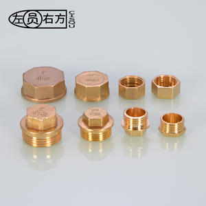 Tapón de Rosca de Cobre de 1 Pulgada, Opciones de 4-6 Puntas, Tapón para Tubería de Agua y Accesorios con Roscas Internas y Externas - Product Image 1