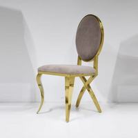 Silla de acero inoxidable para salón de bodas, fabricante OEM