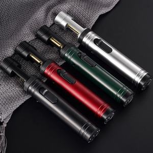 Briquet torche à gaz à flamme de jet rouge butane longue durée en gros briquet multifonctionnel rechargeable cadeaux de cigarettes intégrés - Product Image 6