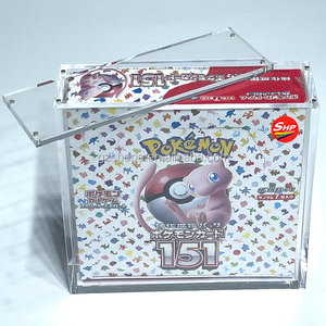SHP Best Sellers Acrílico Pokemon <span class=keywords><strong>Mewtwo</strong></span> Japonés 151 <span class=keywords><strong>Caja</strong></span> <span class=keywords><strong>de</strong></span> refuerzo Protección UV Vitrina Imán fuerte - Product Image 3