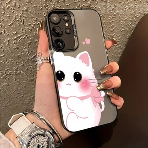 Lovely Black Cat Electroplate Silver IMD Case para <span class=keywords><strong>Samsung</strong></span> <span class=keywords><strong>Galaxy</strong></span> S25 S24 S23 Ultra S22 Plus S21 <span class=keywords><strong>S20</strong></span> <span class=keywords><strong>FE</strong></span> A55 A54 A15 A35 Cover - Product Image 6