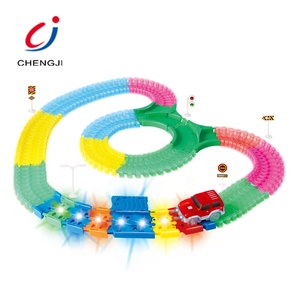 <span class=keywords><strong>Pistas</strong></span> De Juguete De luz LED eléctrica para coche De carreras De pista De carrera luminosa carril De la pista De carreras De ranura Coche - Product Image 2