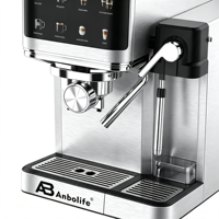 Cafetera Espresso Semiautomática con Pantalla Táctil Eléctrica, Jarra de Leche Independiente, Máquina de Latte/Cappuccino de un Toque, Superventas
