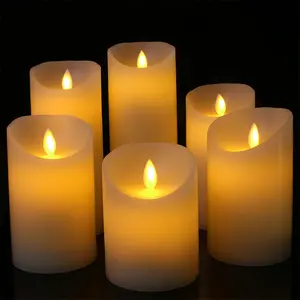 Lilin LED lidah api dekorasi malam, lilin LED tanpa api untuk dekorasi pesta pernikahan, lampu malam LED