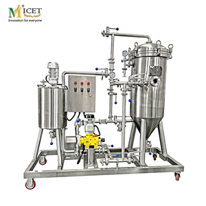 Micet เครื่องกรองเบียร์กึ่งอัตโนมัติ, เครื่องกรองแบบเทียน kieselguhr ไส้กรองอากาศที่สามารถเคลื่อนย้ายได้สำหรับเครื่องดื่มไวน์ - Product Image 1