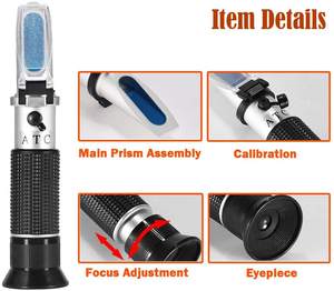Melhor venda 2 em 1 refratômetro de açúcar e salinidade <span class=keywords><strong>brix</strong></span> 0-32% <span class=keywords><strong>brix</strong></span>/0-28% salinidade para molho de sopa ketchup etc - Product Image 4