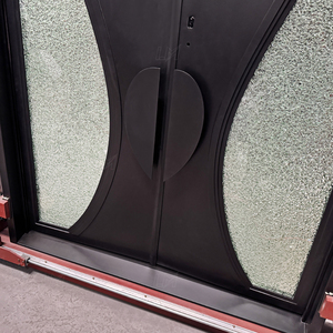 Puerta exterior de hierro forjado de alta calidad con modelos de metal galvanizado exterior de acero forjado personalizado - Product Image 3