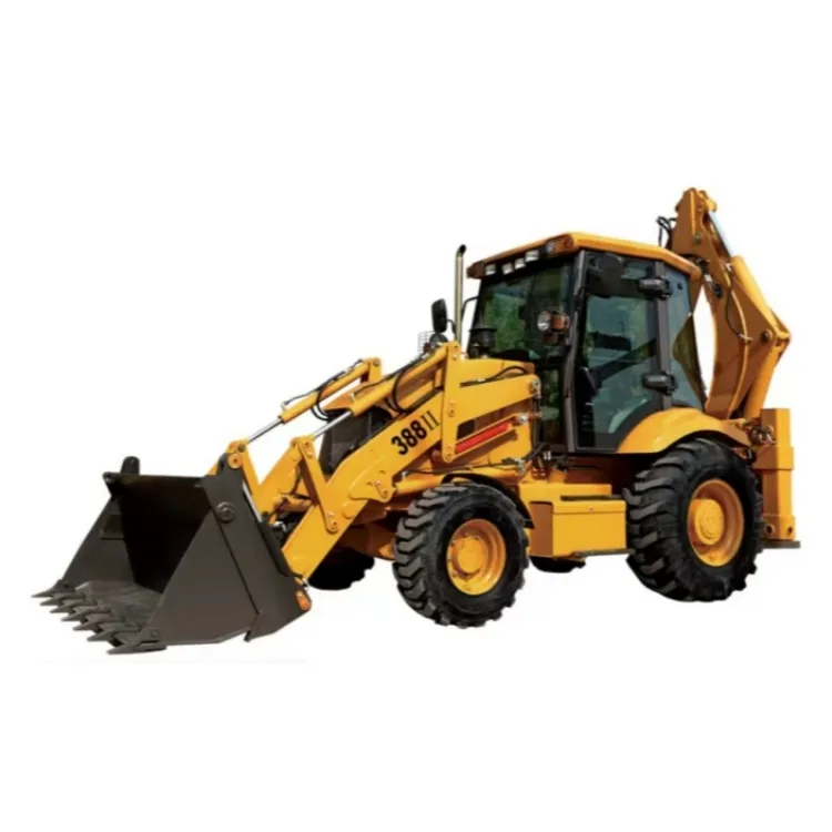 China Electric Mini Tractor Backhoe Loader 1 Ton 4x4 Jcb 1cx Tractor with Front End Loader and Backhoe