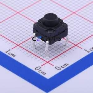 TC-FS66D-C-D Tactile Switch Through hole Component (THT)-4P,6x6mm Switch Single Pole Single Throw Round Button 2.6N Through Hole - Product Image 1