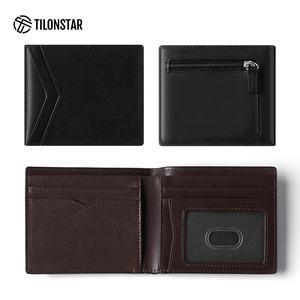 TILONSTAR TVW101-a Tarjetero Corto Personalizable con Logotipo, Bicolor, Billetera de Cuero Bifold con Protección RFID para Identificación - Product Image 3