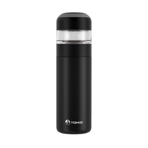 Tomic Ceramic Insulated Water Bottle 500Ml With <b>Tea</b> Strainer Portable Travel <b>Thermos</b> For <b>Tea</b> And Water Separation - Product Image 2