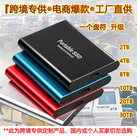 Nouveau SSD portable métallique transfrontalier - Haute capacité 2 To, ultra-fin, haute vitesse avec interface USB 3.0 Type-C et cache de 8 Mo
