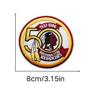 8Cm Bóng Bầu Dục Thể Thao Thêu Các Bản Vá Lỗi Sắt Trên Bóng Đá Vui Các Bản Vá Lỗi NFL Đội Biểu Tượng Dán Phù Hiệu Cho Quần Áo Túi Áo Khoác - Product Image 3