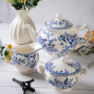 Hot Selling British Devon Cottage Blauw En Wit Porseleinen Eetsets Jb Brothers Keramische Koffieset - Product Image 5