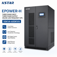 KSTAR Epower-H Alimentation sans interruption (ASI) triphasée en entrée et en sortie, basse fréquence, 10KVA-600KVA, ASI industrielle