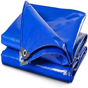 Outdoor Blue PVC Tarpaulin Waterproof Oxford Cloth Car Shed Cover Gazebos Canopy Awnings Shading Sails