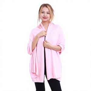 Luxe femmes hiver surdimensionné Pashmina écharpe Camel doux chaud côtes tricoté Style ethnique durable cachemire plaine châle pour - Product Image 1