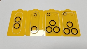 Verre trempé 3D pour iPhone 17 <span class=keywords><strong>Pro</strong></span> Max 16E 15 14 Plus 13 12 11 Protecteur d'objectif de caméra Cercle noir Film de protection pour objectif - Product Image 5