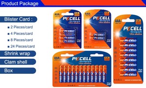 PKCELL 지속 시간 140 분 1.5v aaa lr03 no. 7 알카라인 전지 장난감 배터리 - Product Image 6