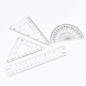 Giá bán buôn lớn toán thiết lập, 12 cái hình học Bộ, toán học thiết lập Cai Trị Tẩy bút chì La Bàn mài - Product Image 3