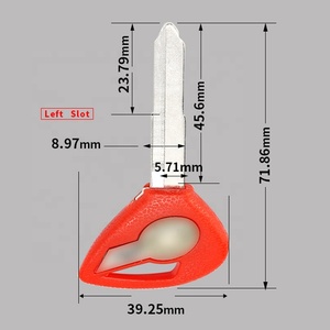 1646r OEM trái khe cắm chìa khóa thông minh trống cho Yamaha v-sao, hợp kim kẽm chống ăn mòn, Uncut xe máy đánh lửa lưỡi chìa khóa - Product Image 2