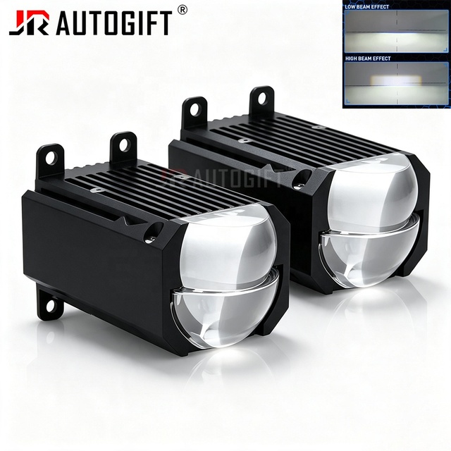 40W 5500K BI LED Projector Lens N40D1 Matrix Quare Type Car Headlight Bulb Retrofit Auto Light for Universal Type Fog Light
