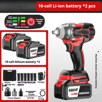 Clé à chocs sans fil 21V 500W à couple élevé 600NM, moteur brushless, batterie lithium-ion, pour bricolage industriel, entraînement 1/2 po, OEM