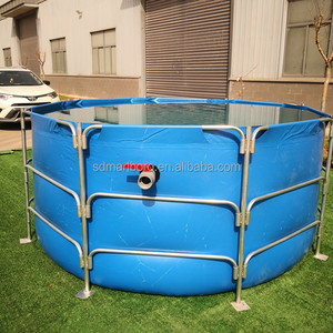 SDM bâche automatique mangeoire à poissons étang en plastique pvc pisciculture réservoir étang 8000L étang à poissons - Product Image 3