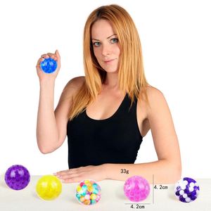 Custom Decompression Water Bead Squeeze and Play 4.2Cm Grape Style Stress - Relief <b>Squeezing</b> <b>Balls</b>, Fidget Toy - Product Image 4