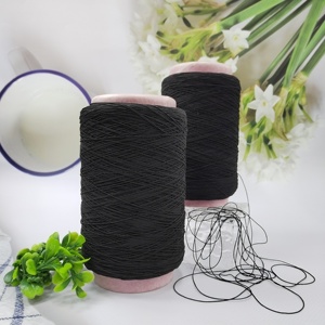 Fil élastique recouvert de caoutchouc de haute qualité pour le tricot de chaussettes, fil de caoutchouc teint à haute ténacité, fil recouvert pour chaussettes - Product Image 1